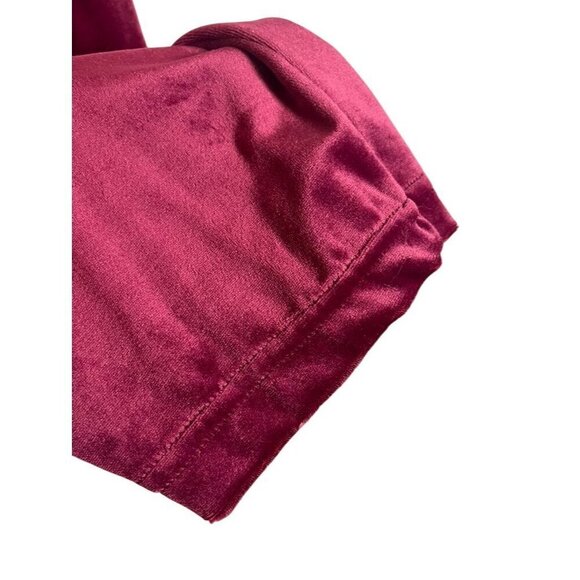 Secret Treasures Pant Set Women XL Crew Cropped Pull On Velour Valentines Soft - Picture 7 of 12